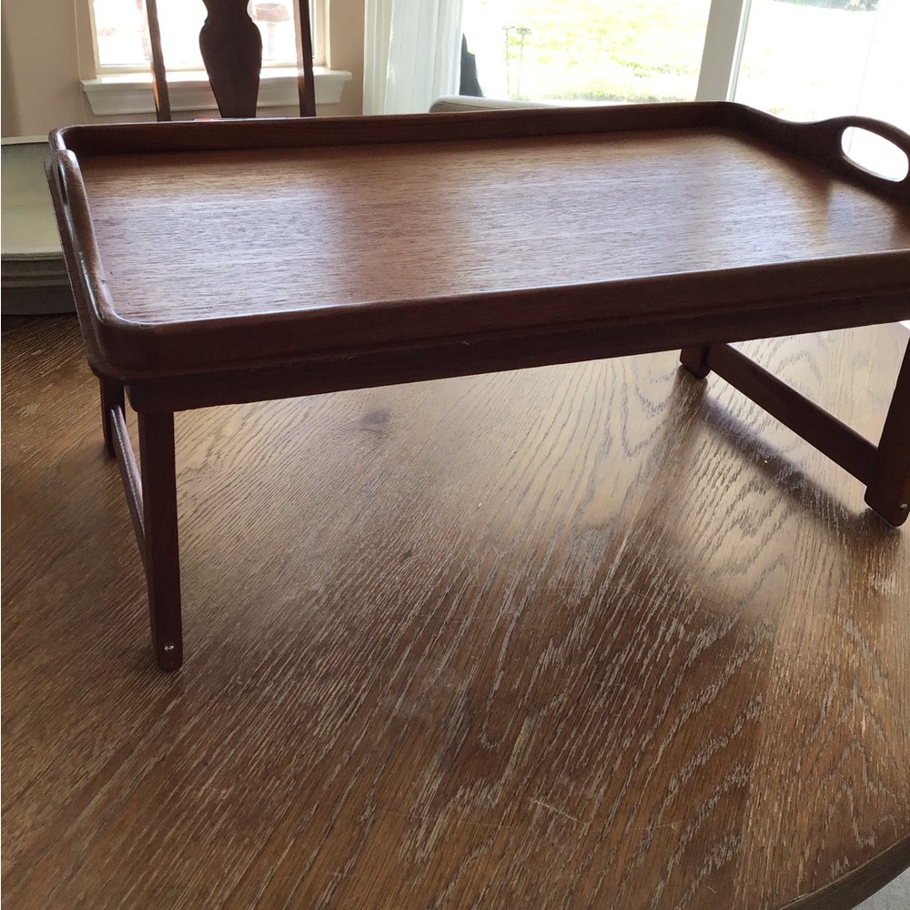 Elegant Brown Wooden Bath Tray